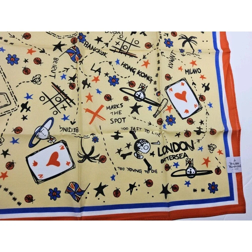 Vivienne Westwood Handkerchief Neckerchief Bandana Scarf Pocket Square Japan